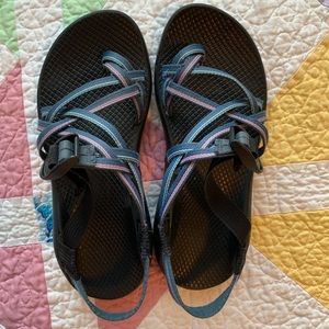 Chacos blue/purple double strap